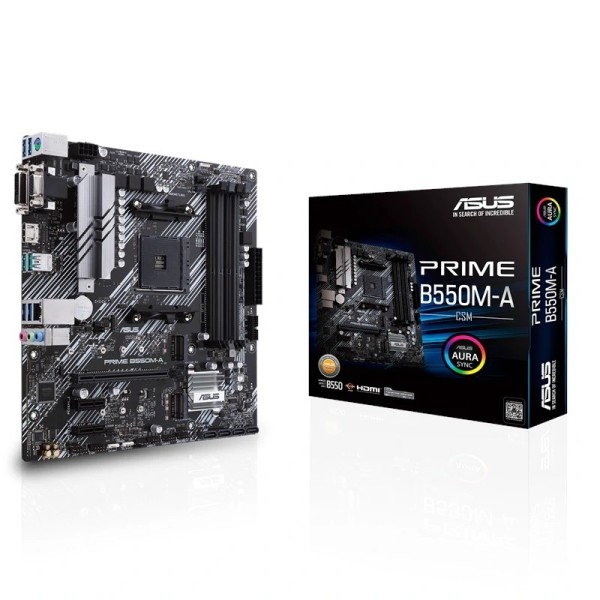 Asus placa base prime b550m-a/csm  matx am4
